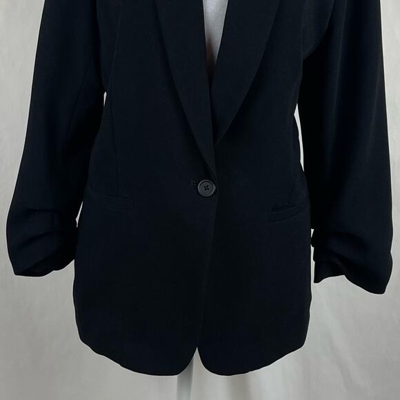 LC Lauren Conrad Black Neutral Minimalist Academia Blazer NWOT Size M - Picture 4 of 12